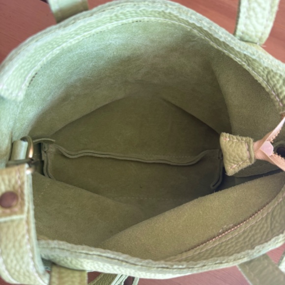 Portland Leather Goods Mini Zip Sugar Snap Crossbody - Picture 4 of 5